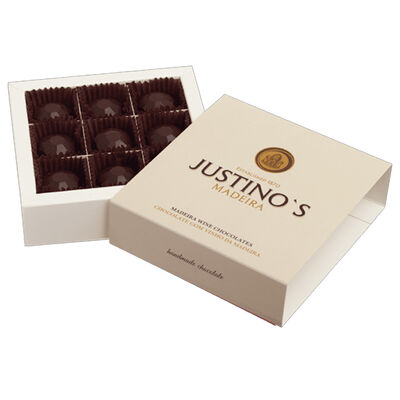 Box 9 Justino&acute;s Madeira wine bonbons 120g