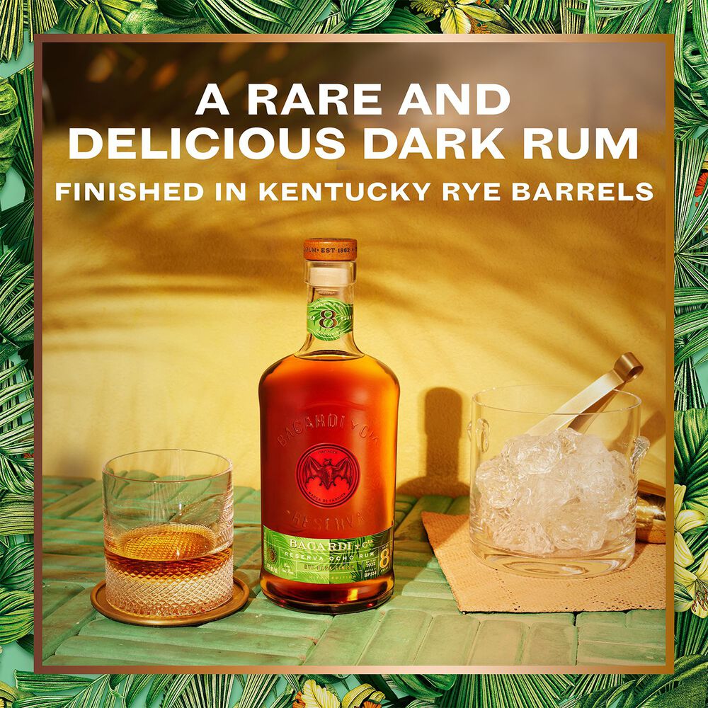 Bacardi 8 Anos Rye Cask 100cl image number null