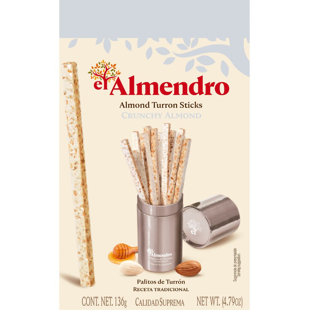 Traditional Crunchy Almond Turron Sticks 126gr image number null