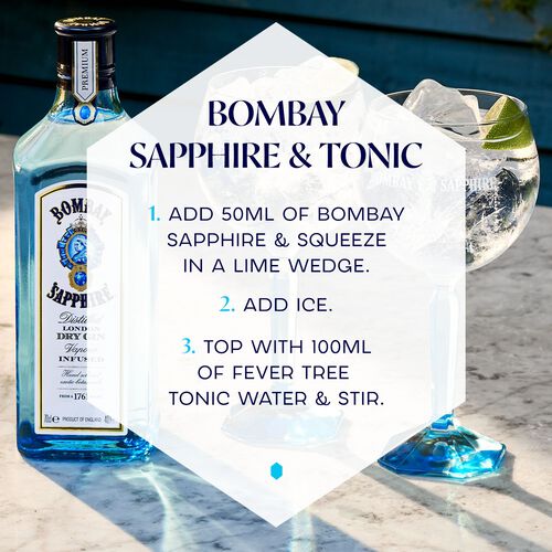 Bombay Sapphire London Dry Gin 1L image number null