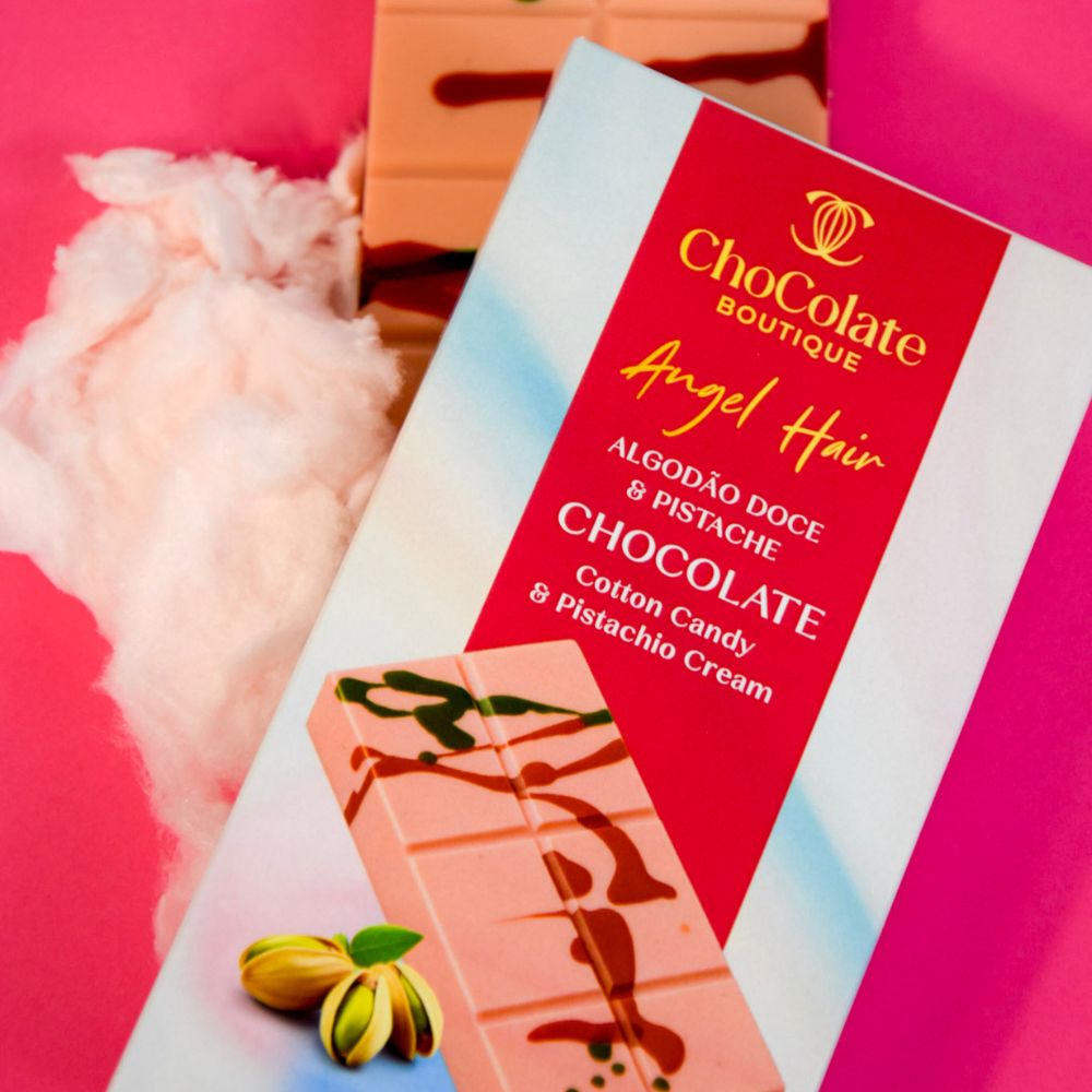Angel Hair Chocolate &ndash; Algod&atilde;o Doce & Pistache 160g image number null