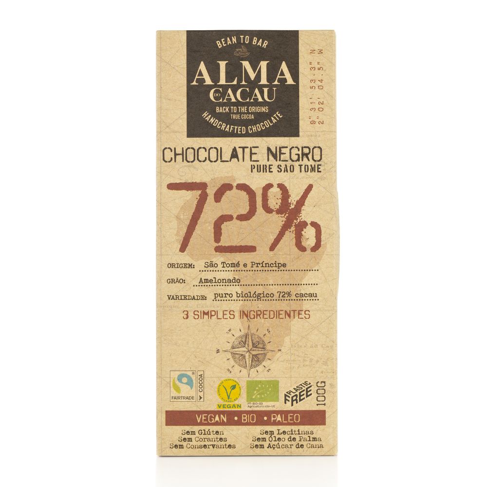 Chocolate Negro BIO 72% 100g image number null