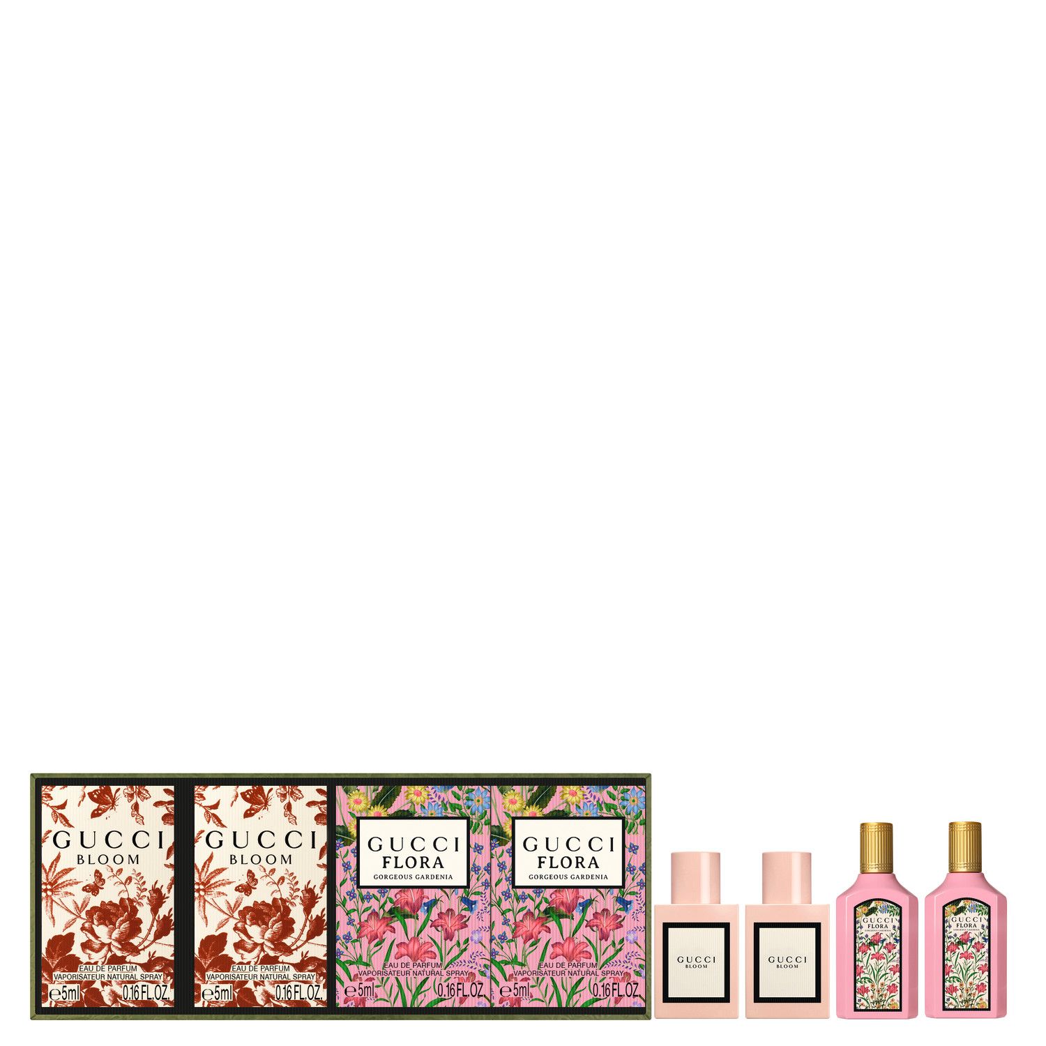Gucci Bloom and Flora Miniature Eau de Parfum Spring Gift Set 5ml image number null