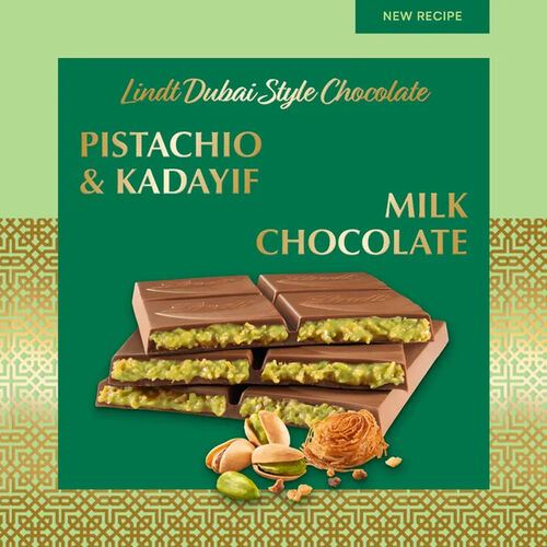 Lindt Dubai Style Chocolate Bar 145g image number null