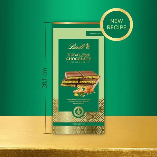 Lindt Dubai Style Chocolate Bar 145g image number null