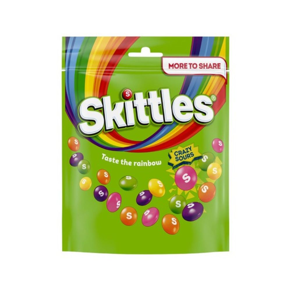 Skittles Crazy Sours pouch 318g image number null